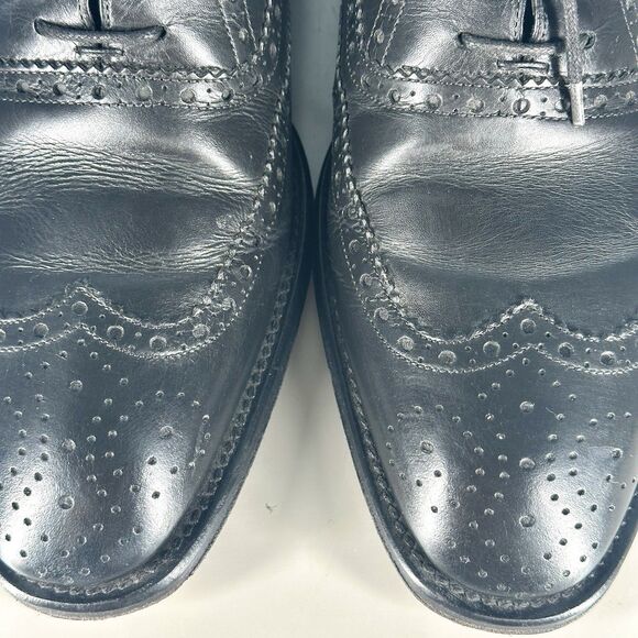 To Boot New York Shoes Mens Size 8 Black Leather Oxford Wing Tip Dress Lace Up main image 16